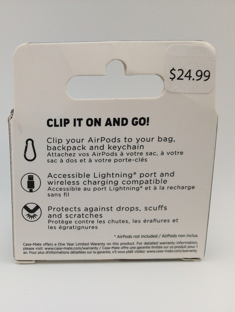 Case‑Mate Tough Clear – AirPods 3 Case – NWT – Carabiner - Picture 3 of 7